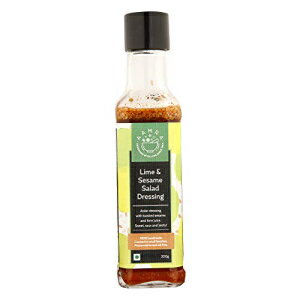 ライム＆セサミサラダドレッシング 保存料不使用 オイルフリー 200グラム (199.9g) Aamra Lime & Sesame Salad Dressing No Preservatives Oil- Free 200 Gm (7.05 OZ)