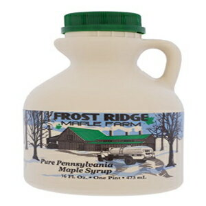 եȥå᡼ץեࡢ˥å᡼ץ륷åס졼Aѥȡ16 FL OzˡХȡʵ쥰졼B Frost Ridge Maple Farm, Organic Maple Syrup, Grade A, Pint (16 FL Oz), Dark Robust...