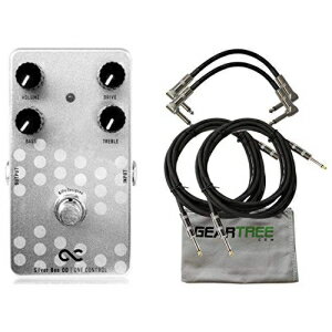 One Control Silver Bee オーバードライブ エフェクト ペダル (クロスとケーブル 4 本付き) One Control Silver Bee Overdrive Effects Pedal w/Cloth and 4 Cables