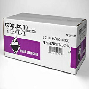 カプチーノ スプリーム ペパーミント モカ インスタント カプチーノ ミックス 6 x 2 ポンド Cappuccino Supreme Peppermint Mocha Instant Cappuccino Mix 6 x 2 lbs