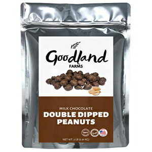 Goodland Farms ミルク チョコレート ダブル ディップ ピーナッツ 907.2gs - 卸売バルク キャンディ チョコレート コーティング ピーナッツ Goodland Farms Milk Chocolate Double Dipped Peanuts, 2 Pounds - Wholesale Bulk Candy, Chocolate