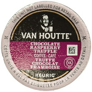 Van Houtte、ラズベリー チョコレート トリュフ、シングルサーブ キューリグ K カップ ポッド、ライト ロースト コーヒー、48 カウント..