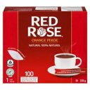 レッド ローズ オレンジ ペコー ティー 100% 天然、タグ付きティーバッグ 100 個、220g {カナダから輸入} Red Rose Orange Pekoe Tea 100% Natural, 100 Tagged Tea Bags, 220g {Imported from Canada}