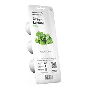 Click and Grow Smart Garden グリーン レタス プラント ポッド 3 パック Click and Grow Smart Garden Green Lettuce Plant Pods, 3-Pack