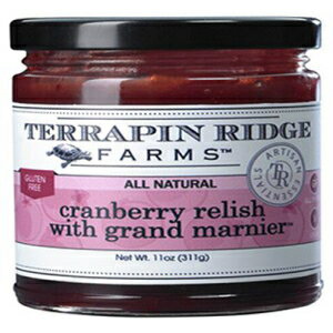 Terrapin Ridge Farms クランベリー レリッシュ グラン マルニエ付き 11 オンス (6 個パック) Terrapin Ridge Farms Cranberry Relish w/ Grand Marnier 11 OZ (Pack of 6)