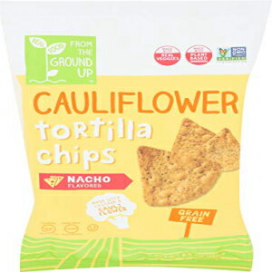 From The Ground Up、トルティーヤチップス カリフラワー ナチョ、4.5オンス From The Ground Up, Tortilla Chips Cauliflower Nacho, 4.5 Ounce