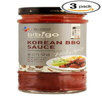 16.9 Ounce (Pack of 3), Hot & Spicy, bibigo Korean BBQ Sauce, Hot and Spicy, 16.9-Ounce (Pack of 3)