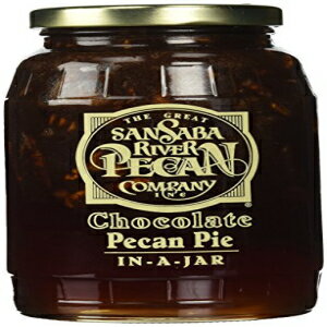 The Great San Saba River Pecan Company 瓶入りチョコレートピーカンパイ (1 瓶) The Great San Saba River Pecan Company Chocolate Pecan Pie In-A-Jar (1 Jar)
