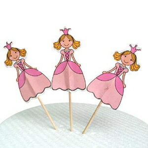 楽天Glomarketカップケーキトッパー各種デザイン 12個セット（プリンセス） Various Designs of Cupcake Toppers Set of 12 （Princess）