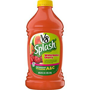 V8 スプラッシュ スイカ チェリー、64 オンス ボトル(6本入り) V8 Splash Watermelon Cherry, 64 oz. Bottle (Pack of 6)