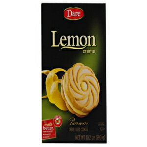 10.2オンス（1パック）、レモン、デアクッキーレモンクリーム、10.2オンス 10.2 Ounce (Pack of 1), Lemon, Dare Cookie Lemon Creme, 10.2 oz