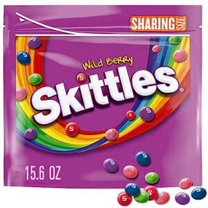 スキットルズ ワイルドベリーチューイキャンディー、シェアサイズ、15.6オンスバッグ SKITTLES Wild Berry Chewy Candy, Sharing Size, 15.6 oz Bag