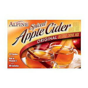 アルパイン スパイスサイダー オリジナルドリンクミックス アップル味 10袋 Alpine Spiced Cider Original Drink Mix, Apple Flavor, 10 Pouches