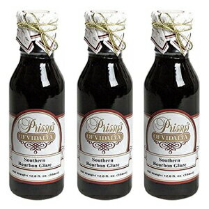 プリシーズ オブ ヴィダリア サザン バーボン スウィート グレーズ、12 液量オンス (3 個パック) Prissy's of Vidalia Southern Bourbon Sweet Glaze, 12 Fl Oz (Pack of 3)