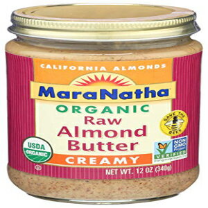MaraNatha オーガニック生アーモンドバター、無塩、クリーミー、12 オンス MaraNatha Organic Raw Almond Butter, No Salt, Creamy, 12 oz