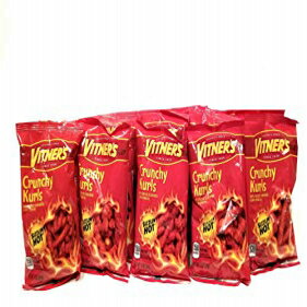 Vitner's 8 パック クランチー カール シズリン ホット チーズ A シカゴ オリジナル 8 1オンス バッグ Vitner's 8 Pack Crunchy Curls Sizzlin' Hot Cheese A Chicago Original 8 1oz bags