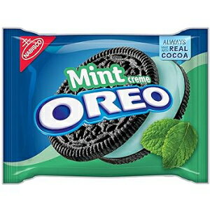 OREO ミント クリーム チョコレート サンドイッチ クッキー、15.2 オンス OREO Mint Creme Chocolate Sandwich Cookies, 15.2 oz