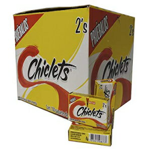 アダムスガム 100 × 2 個 - チクレッツ (12 個パック) Adams Gum 100 x 2 units - Chiclets (Pack of 12)