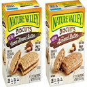 ネイチャーバレービスケット ココアアーモンドバター＆アーモンドバター入り 5枚入 (2個パック) Nature Valley Biscuits With Cocoa Almond Butter & Almond Butter 5 Count (PACK OF 2)