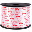 KatchOn Valentine I Love You Ribbon Roll - 100 Yards, Red Heart Ribbon Wired | Red and White Valentine Ribbon for Gift Wrapping | Hearts Print Valentines Ribbon for Flower Crafts | Valentine Curling Ribbon
