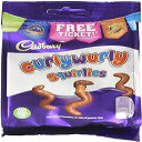キャドバリー カーリー ワーリー スクリーリーズ チョコレート バッグ 95 g - 10 個パック Cadbury Curly Wurly Squirlies Chocolate Bag 95 g - Pack of 10