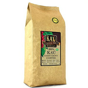 カウコーヒー 洗浄済み中粒全粒カウコーヒー (5ポンド)、100% ハワイアン受賞歴のあるカウコーヒーミル製コーヒー Washed Medium Whole Bean Ka'u Coffee (5 Pound), 100% Hawaiian Award Winning Coffee by Ka`u Coffee Mill