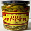 ポットベリーサンドイッチショップブランド ホットペッパー 453.6g (1瓶) Potbelly Sandwich Shop Brand Hot Peppers 16 Oz (1 Jar)