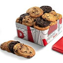 David's Cookies 2lbs Assorted Flavors Fresh Baked Cookies Gift Tin - Handmade and Gourmet Cookies - Delectable and Made with Premium Ingredients - All Natural and No Added Preservatives Cookie Gift Basket - Great Gift