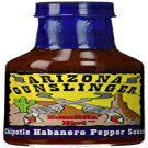 A]i KXK[Y `|g nol ybp[ \[X (1) 5 IX Arizona Gunslinger's Chipotle Habanero Pepper Sauce (1) 5 oz.