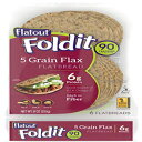 FLATOUT Flatbread-Foldit 5 GRAIN FLAX（6つのFolditsの1パック） FLATOUT Flatbread - Foldit 5 GRAIN FLAX (1 Pack of 6 Foldits)