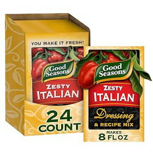 Zesty Italian, Good Seasons Zesty Italian Dressing & Recipe Seasoning Mix (24 Ct Pack, 0.6 Oz Packets)