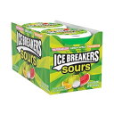 ICE BREAKERS Sours Assorted Fruit Flavored Sugar Free Mints Tins, 1.5 oz (8 Count)