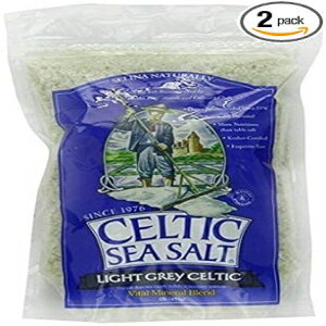 1.00 Pound (Pack of 2), Light Grey Celtic coarse sea salt, 1 lb. bag - Pack of 2