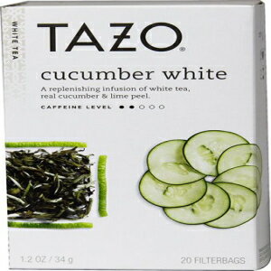 Tazo ホワイト ティー キュウリ -- 20 ティーバッグ - 2 個 Tazo White Tea Cucumber -- 20 Tea Bags - 2 pc