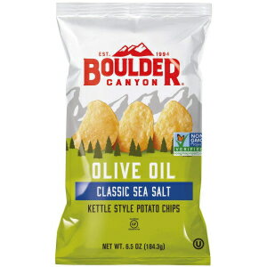 楽天Glomarketボルダーキャニオンケトル調理ポテトチップス、6.5オンスバッグ（12個パック） Boulder Canyon Kettle Cooked Potato Chips,6.5 Ounce Bag （Pack of 12）