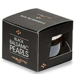Black, Messino Black Balsamic Pearls imported from Greece, 50 ml