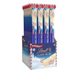 Lindt CLASSIC RECIPE Holiday White Chocolate Peppermint Candy Stick, 1.2 oz. (24 Pack) (2023)