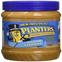 Planters, Smooth Peanut Butter, 500g/17.6oz., Imported from Canada