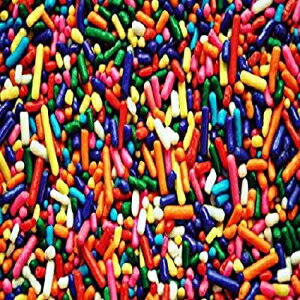 2 ポンド レインボー キャンディランド スプリンクル バルク ジミー - 食用ケーキ カップケーキ デザート & アイスクリーム トッピング 2 Pounds RAINBOW CandyLand Sprinkles BULK Jimmies - Edible Cake Cupcakes Dessert & Ice Cream Topp