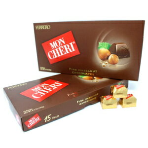 tF  VF w[[ibc `R[g 15  (VO pbN) (2)A133 O Ferrero Mon Cheri Hazelnut Chocolates 15 pieces (Single Pack) (2),133 grams