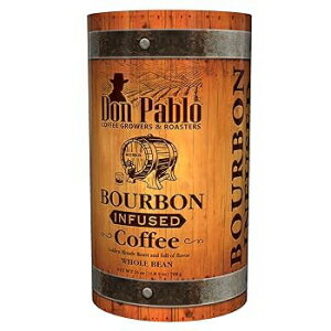 1.56 Pound (Pack of 1), Collectible Tube, 25oz Don Pablo Bourbon Infused Specialty Coffee - Whole Bean Coffee -25 ounce bag in collectible tube