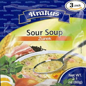 KRAKUS POWDERED SOUR SOUP 2.11 oz x 3 pack/ ZUPA ZUREK 60 g x 3 pack Made in Poland. Traditional Polish Easter Soup.