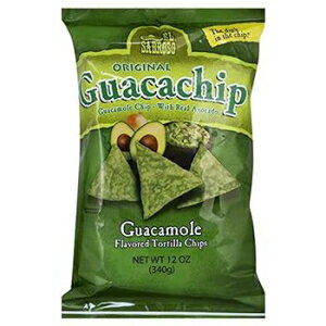 12 Ounce (Pack of 1), Guacamole Flavored, El Sabroso Guacachip, Guacamole Flavored Tortilla Chips, 12-Ounce Package