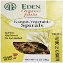 Eden Foods オーガニック カムット ベジタブル スパイラル、12 オンス Eden Foods Organic Kamut Vegetable Spirals, 12 oz
