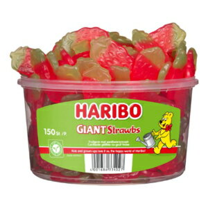 *** We ship internationally, so do not use a package forwarding service. We cannot ship to a package forwarding company address because of the Japanese customs regulation. If it is shipped and customs office does not let the package go, we do not make a refund. ■ 名称 Haribo Riesen Erdbeeren ( Haribo giant Strawberries ) Tub -150 pcs ■ 内容量 商品名に記載 ■ 原材料 別途ラベルに記載(英文) ■ 賞味期限 別途ラベルに記載(月/日/年順番) ■ 保存方法 高温多湿の場所を避けて保存してください。 ■ 発送元 アメリカ ■ 原産国名 商品表面に記載 ■ 輸入者 UNI International Inc. 100 Galway pl Teaneck NJ USA+1 2016033663 ■ 広告文責 UNI International Inc. 100 Galway pl Teaneck NJ USA NJ USA+1 2016033663 【注意事項】 *** 特に注意してください。 *** ・個人ではない法人・団体名義での購入はできません。この場合税関で滅却されてもお客様負担になりますので御了承願います。 ・お名前にカタカナが入っている場合法人である可能性が高いため当店システムから自動保留します。カタカナで記載が必要な場合はカタカナ変わりローマ字で記載してください。 ・お名前またはご住所が法人・団体名義（XX株式会社等）、商店名などを含めている場合、または電話番号が個人のものではない場合、税関から法人名義でみなされますのでご注意ください。 ・転送サービス会社への発送もできません。この場合税関で滅却されてもお客様負担になりますので御了承願います。 *** ・注文後品切れや価格変動でキャンセルされる場合がございますので予めご了承願います。 ・当店でご購入された商品は、原則として、「個人輸入」としての取り扱いになり、すべてニュージャージからお客様のもとへ直送されます。 ・ご注文後、30営業日以内(通常2~3週間)に配送手続きをいたします。配送作業完了後、2週間程度でのお届けとなります。 ・まれに商品入荷状況や国際情勢、運送、通関事情により、お届けが2ヶ月までかかる場合がありますのでお急ぎの場合は注文をお控えください。 ・個人輸入される商品は、すべてご注文者自身の「個人使用・個人消費」が前提となりますので、ご注文された商品を第三者へ譲渡・転売することは法律で禁止されております。 ・関税・消費税が課税される場合があります。詳細はこちらをご確認下さい。 ・食品の場合、パッケージのアップデートが頻繁であり、商品写真と実際のパッケージが異なる場合があります。パッケージ外観の違いの理由では、返品・交換が不可能ですので、予めご了承ください。 ・アメリカの場合、Best By日付はExpiry Date（賞味期限）とは異なり、Best By日付以降も安全に摂取ができます。 ・電気製品購入時の注意点：1)アメリカと日本の電圧差で電力消費が高い加熱機器類は変圧器が必要な場合があります。変圧器の購入は別途費用が掛かります。日本の電圧がもう低いのでそのまま使用しても発熱の危険はありませんが加熱に時間がもう少しかかる可能性があります。2)受領後30日以内の初期不良は返金または交換で対応します。その後の修理は原則的に対応が出来かねますが保証期間以内なら海外メーカーへの交渉は代行致します。（送料などの実費は別途請求）3)本商品はアメリカ内需用です。日本でのワランティーなどはできない可能性があります。また、他の日本製品と互換ができない恐れがあります。 ・当店では、ご注文から30分以上過ぎた場合、原則的にお客様都合によるキャンセルは承っておりません。PC販売説明文