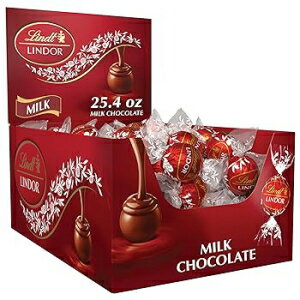 25.4oz, Milk Chocolate, Lindt LINDOR Milk Chocolate Candy Truffles, Easter Chocolate, 25.4 oz., 60 Count