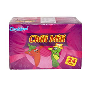 Chili Mili (スパイシーなゼリーキャンディー - ハラール) 24 個入りボックス Chili Mili (spicy jelly candy- halal) box of 24pkts