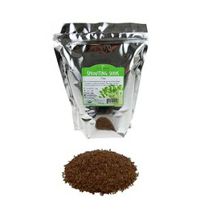 楽天Glomarket2.5ポンドポーチ、オーガニックブラウン亜麻仁 - 2.5ポンド再封可能なバッグ - カナダ産亜麻仁 - 発芽、粉砕、オメガオイル、ベーキング用亜麻仁 2.5 Pound Pouch, Organic Brown Flax Seeds - 2.5 Lb Resealable Bag - Canadian Flaxseeds - Flax