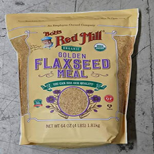 64oz Organic Whole Ground Golden Flaxseed Meal Bob 039 s Red Mill (4 Pounds Total)