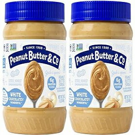 16 Ounce (Pack of 2), White Chocolatey Wonderful, Peanut Butter & Co. White Chocolatey Wonderful Peanut Butter, Non-GMO Project Verified, Gluten Free, Vegan, 16 Ounce (Pack of 2)